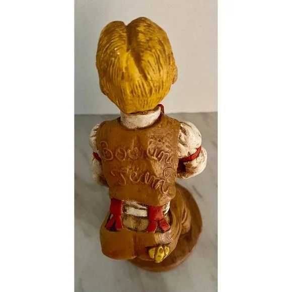 Vintage 1968 KIMRO Bowler Man Holding Bowling Ball Decor- Chalkware - Picture 5 of 7
